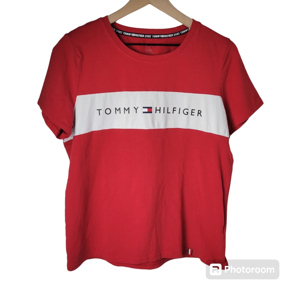 Tommy Hilfiger | Red Logo Tshirt Womens XL